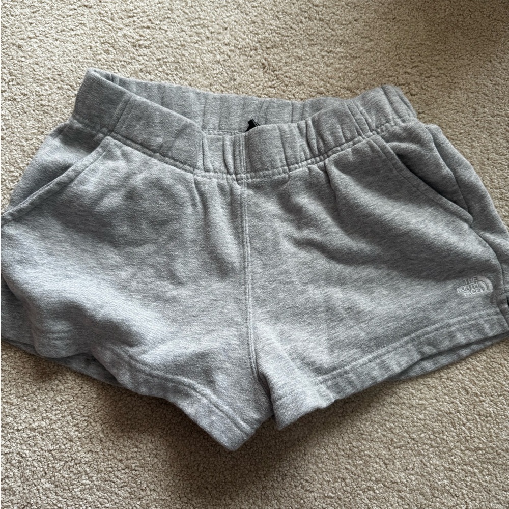 The North Face Gray Fleece Shorts